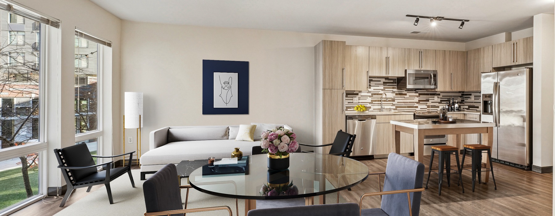 studio, 1 & 2 bedroom apartments 